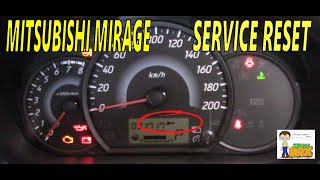 Mitsubishi Mirage Service Warning Reset [upl. by Diba]