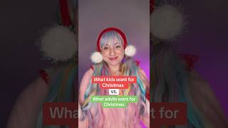 What kids want for Christmas vs Adults christmas shorts mariahcarey [upl. by Eduard969]