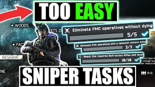 EASILY Complete PVE Sniper Tasks Escape From Tarkov PVE [upl. by Dorin]