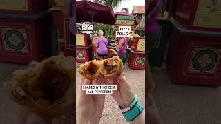 Pizza amp cheeseburger spring rolls at Disney World 🍕 🍔 [upl. by Arvell845]