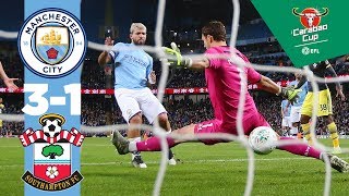 Man City 31 Southampton I Highlights I Carabao Cup [upl. by Helbonnah]