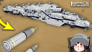 The Hidden Deadly Effect of Artillery hit on Ships Space Engineers [upl. by Surbeck24]