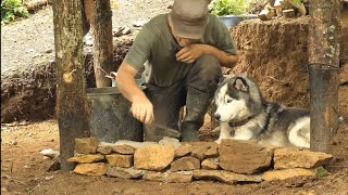 Stonecraft building amp great outdoors living  Glue the stones with a beautiful mud [upl. by Inahpit108]