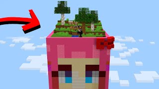 Sobreviví en Un Chunk de CHICA en Minecraft [upl. by Harrad]