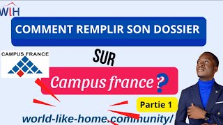 comment remplir son dossier sur la plateforme “étude en France”  Partie 1 [upl. by Naval]