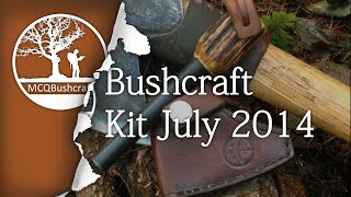 Bushcraft Equipment My Full July 2014 [upl. by Nosral329]