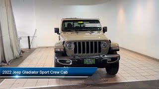 2022 Jeep Gladiator Sport Crew Cab Parma Parma Heights Strongsville Lakewood Cleveland [upl. by Leahcir]