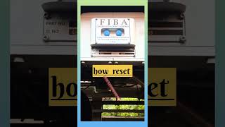 How to reset FIBA shorts train lhb railway railwayvideo [upl. by Atwahs878]