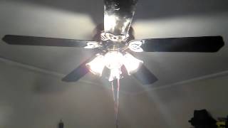 Hampton Bay Huntington III Ceiling Fan with black blades [upl. by Valenta897]