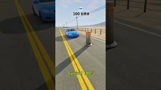 WITNESS the CRAZIEST BMW Crash Test EVER at 300 KMH beamng shorts car [upl. by Teilo]