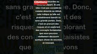 Si au début lidée nest pas absurde il ny a plus despoir  Albert Einstein [upl. by Gnauq]