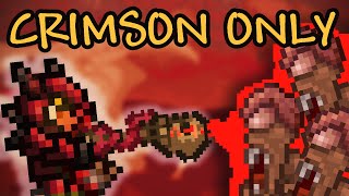 Can you Beat Terraria with Crimson Loot Only [upl. by Werna52]