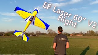 Extreme Flight Laser 60quot V2 Flight  Aerobertics RC Store Belgium [upl. by Rubetta]