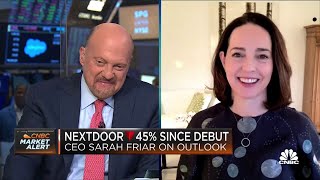 Nextdoor CEO Sarah Friar weighs in on betterthanexpected earnings [upl. by Gibeon]