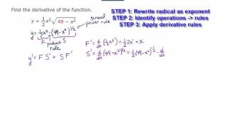 Derivative Involving Product Rule and General Power Rule Part 1 [upl. by Gonta816]