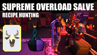 Runescape Supreme Overload Salve Unlocked Recipe Hunting Consistent Yak Card [upl. by Assitruc]