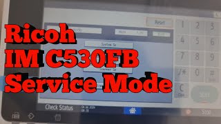 How to Enter Service Mode for Ricoh IM C530FB Printer Maintenance [upl. by Enelhtac]