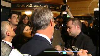 Ukip leader Nigel Farage harangued by protestors in pub [upl. by Nonnerb]