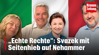 „Echte Rechte“ Svazek mit Seitenhieb auf Nehammer  kronetv NEWS [upl. by Prochoras778]