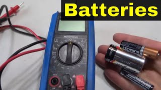 How To Test Standard Batteries With A Multimeter AA AAA CTutorial [upl. by Armbrecht]