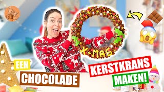 EEN CHOCOLADE ZOETE ZUSJES KERSTKRANS MAKEN ♥DeZoeteZusjes♥ [upl. by Rowley765]