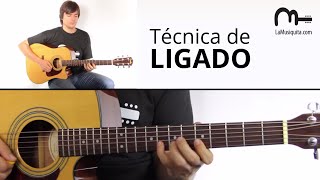 Como hacer el ligado en Guitarra  Técnica el ligado en Guitarra [upl. by Horn]