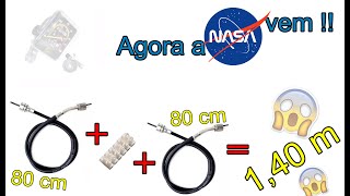 Como fazer cabo longo do velocímetro de bike [upl. by Eenot326]