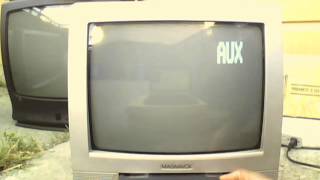 VCR Test on the Magnavox MC13D1MG01 CRT TVVCR Combo [upl. by Emirak]