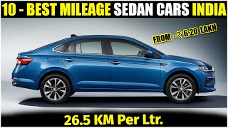 Top 10 Highest Mileage Giving Sedan Cars In India 2023  Best Mileage Sedan Cars In India 2023 [upl. by Elbys111]