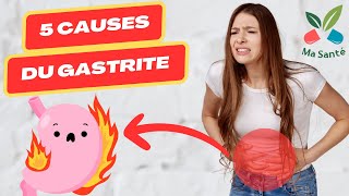 5 causes de la gastrite  gastrite symptômes  idées sur les traitement de la gastrite [upl. by Assir715]