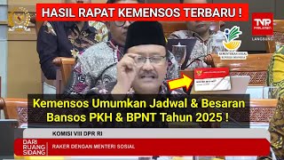 KEMENSOS RI UMUMKAN JADWAL PENCAIRAN amp BESARAN BANSOS PKH amp BPNT TAHUN 2025  INFO PKH BPNT HARI INI [upl. by Pickens269]