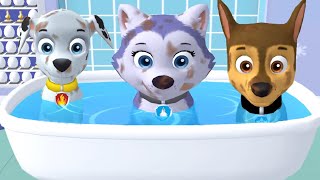 Paw Patrol A Day in Adventure Bay VS Adventure On A Roll  Pups Daily Life  Fun Pet Kids Games [upl. by Dagmar]