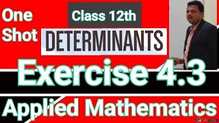 Applied maths for class 12th ML Aggarwal Determinant Exercise 43 Applied Mathematic imp 2025 short [upl. by Heddy303]