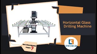 Horizontal double drilling bit automatic Glass Drilling Machine [upl. by Gabi4]