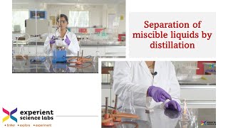 Separation of Miscible Liquids by Distillation [upl. by Dow]