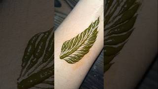 Leafy style henna leaves mehndi design shorts youtube shorts art [upl. by Enineg]