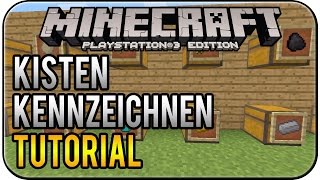 Minecraft PS3 Edition  Kisten mit Rahmen kennzeichnen Tutorial DeutschHD [upl. by Jeromy78]