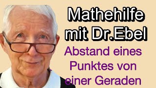 Abstand eines Punktesw von einer Geraden [upl. by Terrene]