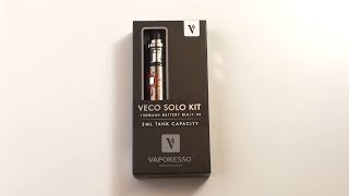 Vaporesso Veco Solo kit Unboxing [upl. by Ewer]