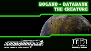 The Creature locations  Bogano  Databank Collectibles  Star Wars Jedi Fallen Order [upl. by Yarrum]