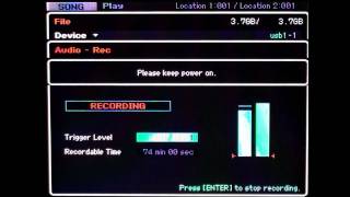 Motif XF  enregistrement audio sur clef usbmp4 [upl. by Juana]