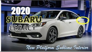 WOW 2020 Subaru Legacy revealed  with new platform sublime interior  2019 Chicago Auto Show [upl. by Llenrup]