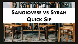 Sangiovese vs Syrah Quick Sip Red Wine Comparison 🍇 [upl. by Jehial167]