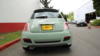 2013 Fiat 500 Sport 5Speed Light Green stkDT670417  Fiat of Kirkland [upl. by Kcor387]