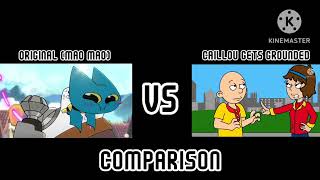 Mao Mao Intro vs Caillou Gets Grounded Intro Comparison  ElRandomGMD [upl. by Tansey]