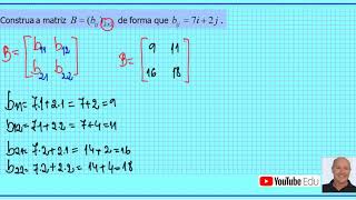 Construção de matrizes [upl. by Yelich]