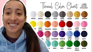 How to Make a Professional Thread Color Chart for your Embroidery Business [upl. by Cissej]