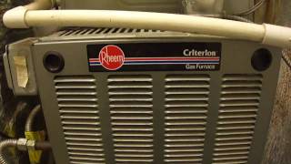 Rheem Criterion High Efficiency Furnace amp Central AC [upl. by Hollie]