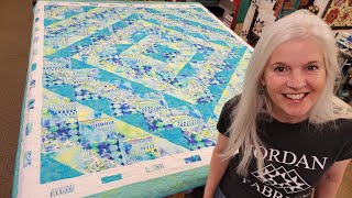 DONNAS FREE PATTERN NO WASTE quotABUNDANCEquot QUILT [upl. by Modnar]