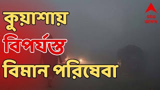 Flight Cancel ঘন কুয়াশায় কলকাতায় বিপর্যস্ত বিমান পরিষেবা। ABP Ananda Live [upl. by Athal587]